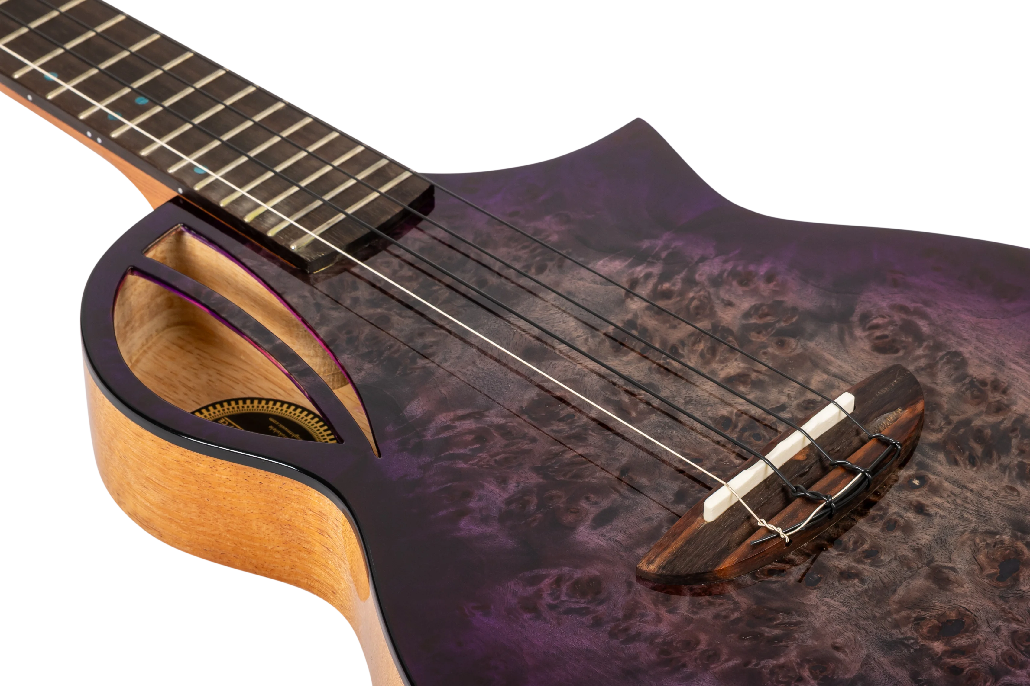 Aviator Galaxy Tenor Ukulele Galaxy Purple Burst CE